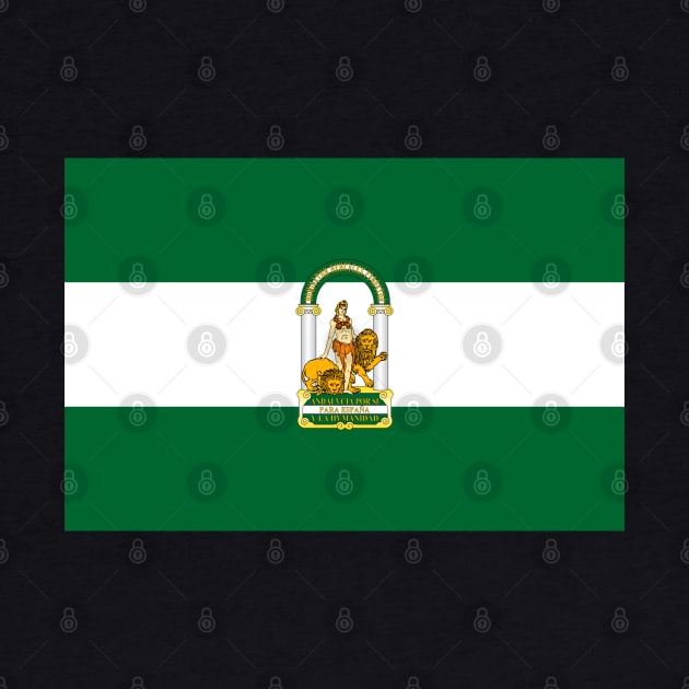 Flag of Andalusia, Spain by brigadeiro